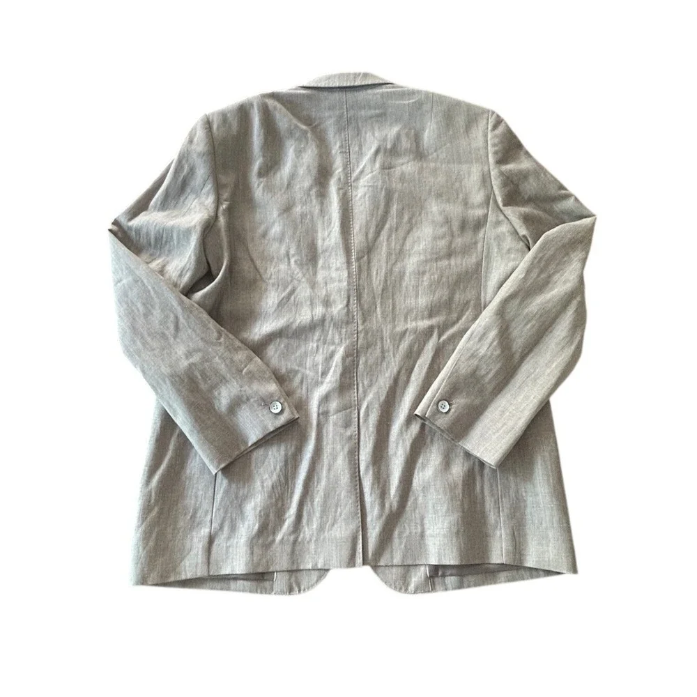 Rag & Bone Butler Donegal Blazer Mens 42 Beige Wool Linen Patch Pockets Preppy